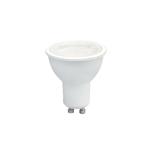 لمبة GU10 سبوت لايت بخاصية الدايمر تحكم بسطوع الاضاءة عبر مفتاح الحائط الدايمر لون الاضاءة اصفر 7 واط توفل