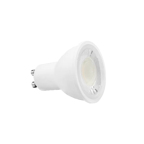 لمبة GU10 سبوت لايت بخاصية الدايمر تحكم بسطوع الاضاءة عبر مفتاح الحائط الدايمر لون الاضاءة اصفر 7 واط توفل