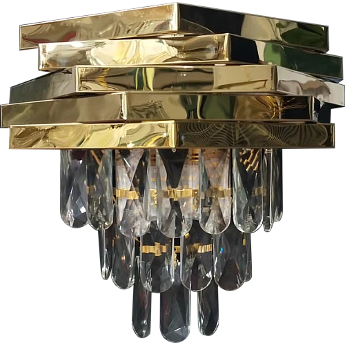 ابليك كريستال مودرن ذهبي E14*2L مجوز