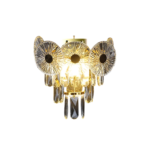 إضاءة مودرن حائط تصميم كريستالي ذهبي حديث مودرن مجوز