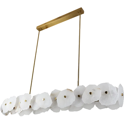 نجف مودرن (L) زيتي لون الانارة 3اضاءات 55 واط مقاس 120 سم