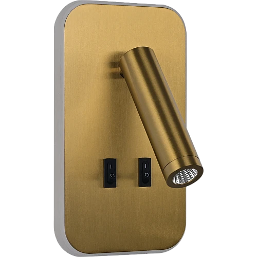 ابليك حائط جداري مودرن ذهبي لون الانارة اصفر 12 واط