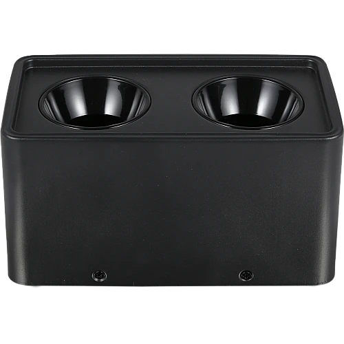 جرم لطش سلندر مانع للتوهج مجوز مستطيل اسود GU10