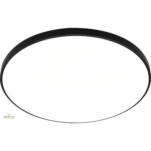 لطش دائري شكل اسود متعددة الألوان ( كريمي + اصفر + ابيض ) قطر 47 سم