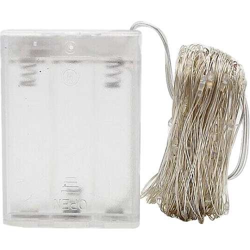 أضواء LED صفراء تعمل بالبطارية 2 متر