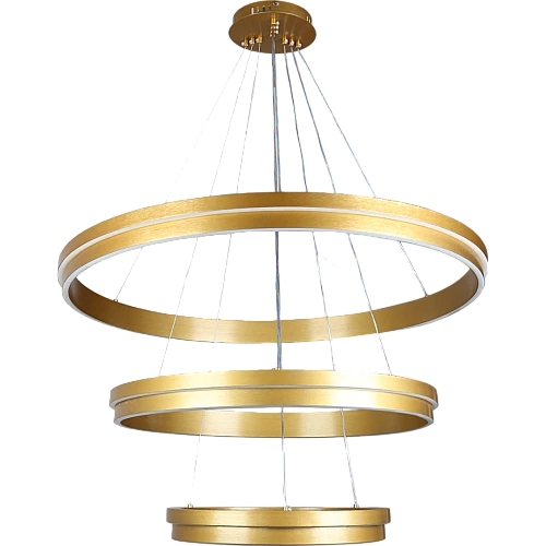 علاقي مودرن حلقات ذهبي لون الانارة 3 اضاءات