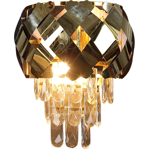 ابليك حائط جداري مودرن ذهبي E14*2L