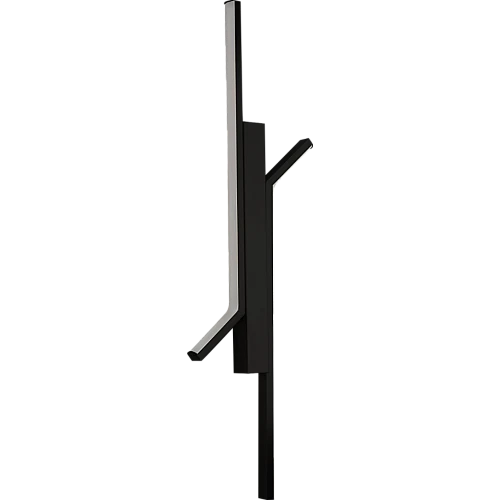  صورة منتج ابليك حائط جداري مودرن اسود لون الانارة اصفر (9 واط ) طول 60 سم موديل WA/C5211/600/BK+WW