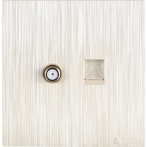 فيش منفذ هاتف تليفون مع دش لون بيانو لولي