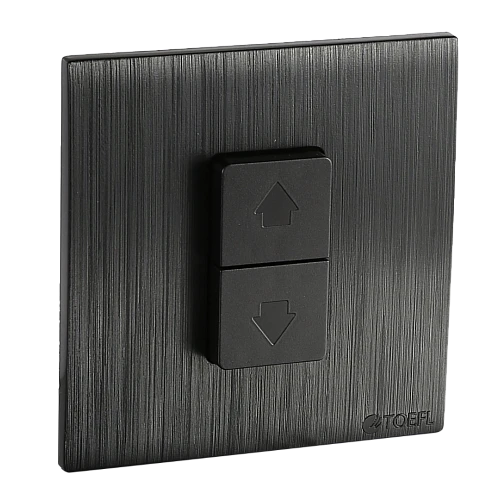 مفتاح شتر ستارة كهرباء 16 امبير لون اسود بيانو بلاتيني