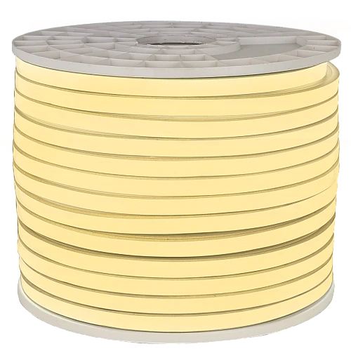 إضاءة مخفية جبس بورد ستريب لايت لون الانارة اصفر 144L لمبة ال متر خارجي مقاوم للعوامل الخارجية و الماء وتر بروف 16*16 / لفة 50 متر توفل