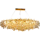 نجف مودرن قطر 160 ذهبي مع عسلي مع شفاف E14*15L سم