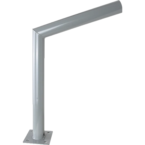 قاعدة ارضي كشاف شوارع رمادي بطول 50 سم وذراع 40 سم