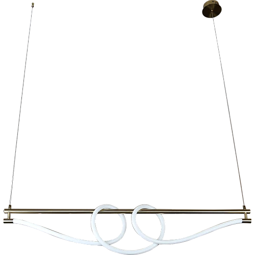 نجف مودرن زيتي لون الانارة اصفر 30 واط قطر 120 سم