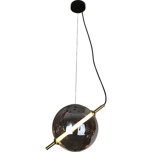 علاقي مودرن اسود لون الانارة اصفر 9 واط 25 سم