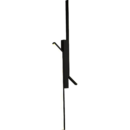  صورة منتج ابليك حائط جداري مودرن اسود لون الانارة اصفر (12 واط ) مقاس 800 ملم موديل WA/C5211/800/BK+WW