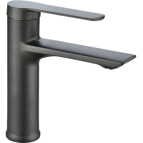 خلاط مغسلة قصير رمادي مع ليات