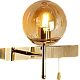  صورة منتج ابليك حائط جداري مودرن مفرد ذهبي E27*1L موديل WA/C5835/1FGD