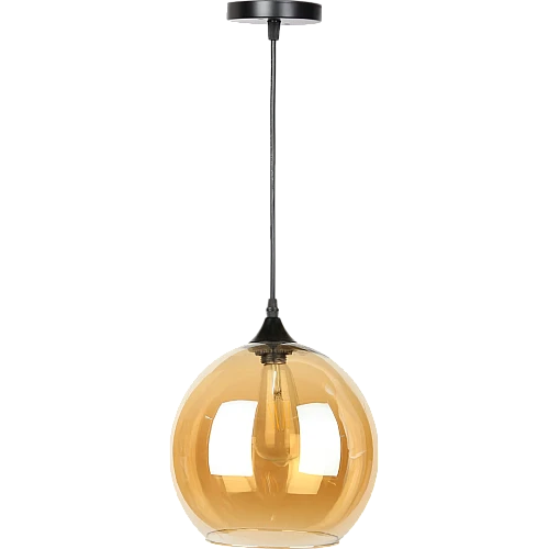 علاقي مودرن اسود مع ذهبي E27*1L قطر 200 ملم