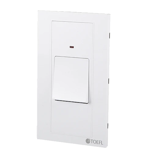 مفتاح مكيف مستطيل 45 امبير لون ابيض ساده توفل