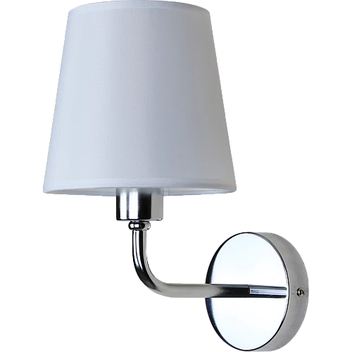  صورة منتج ابليك حائط جداري مودرن مفرد فضي E14*1L موديل WA/C5831/1CH