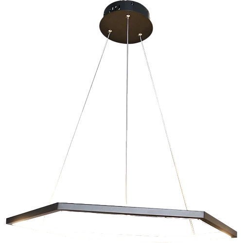 نجف مودرن اسود لون الانارة اصفر 30 واط مقاس 60 سم