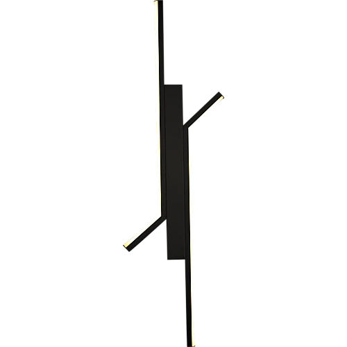  صورة منتج ابليك حائط جداري مودرن اسود لون الانارة اصفر (9 واط ) طول 60 سم موديل WA/C5211/600/BK+WW