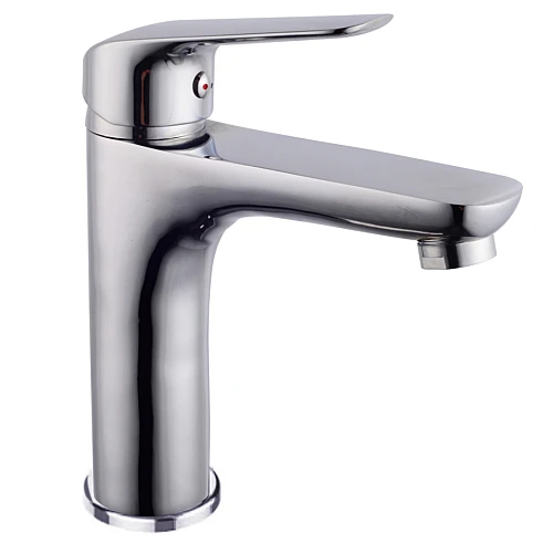 خلاط مغسلة قصير مستطيل كروم مع ليات و هراب