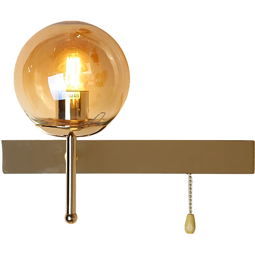  صورة منتج ابليك حائط جداري مودرن مفرد ذهبي E27*1L موديل WA/C5835/1FGD