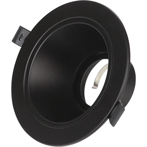 جرم سبوت لايت مانع للتوهج ثابت المينيوم غطاء اسود مع اسود 14 سم