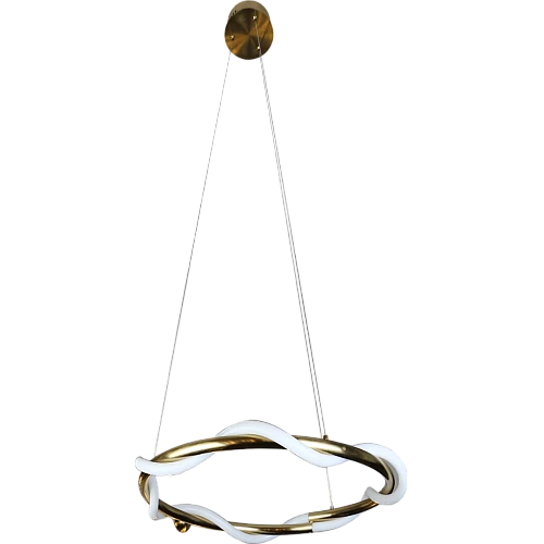 نجف مودرن زيتي لون الانارة اصفر 36 واط قطر 40 سم