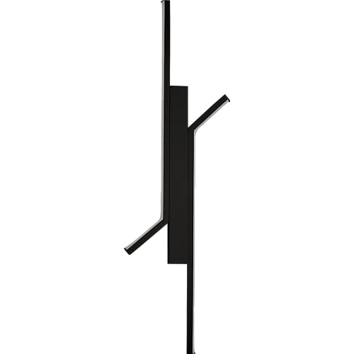  صورة منتج ابليك حائط جداري مودرن اسود لون الانارة اصفر (9 واط ) طول 60 سم موديل WA/C5211/600/BK+WW