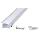  صورة منتج بروفايل ليد مجرى المينيوم فضي دفن طول 3 متر * العرض 3 سم * ارتفاع 2 سم - مع الإكسسوارت توفل موديل TF8507/30*20/SL