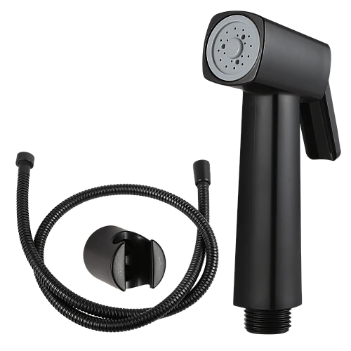 شطاف مع هوز ستيل 120 سم دائري اسود