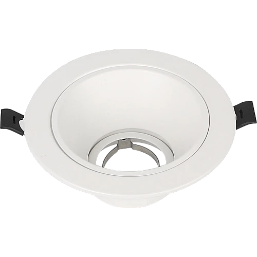 جرم سبوت لايت مانع للتوهج ثابت المينيوم غطاء ابيض مع ابيض 7 سم