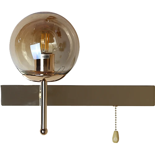  صورة منتج ابليك حائط جداري مودرن مفرد ذهبي E27*1L موديل WA/C5835/1FGD