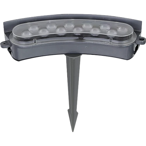 كشاف حديقة غرس رمادي لون الانارة اصفر 12 واط