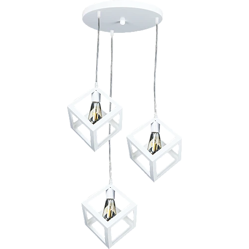 علاقي ثلاثي ابيض E27*3L