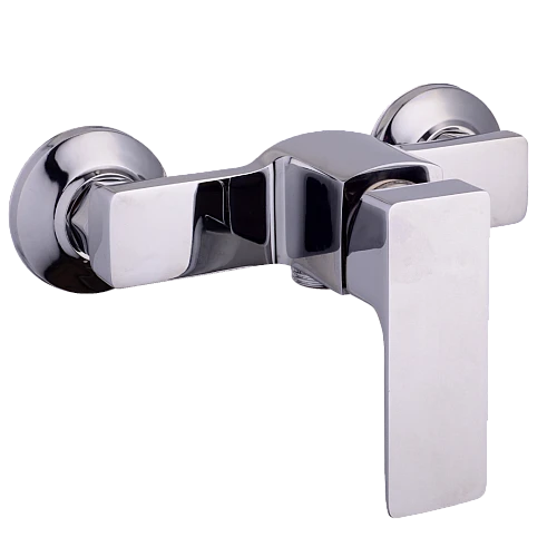 خلاط شطاف مربع طقم كروم