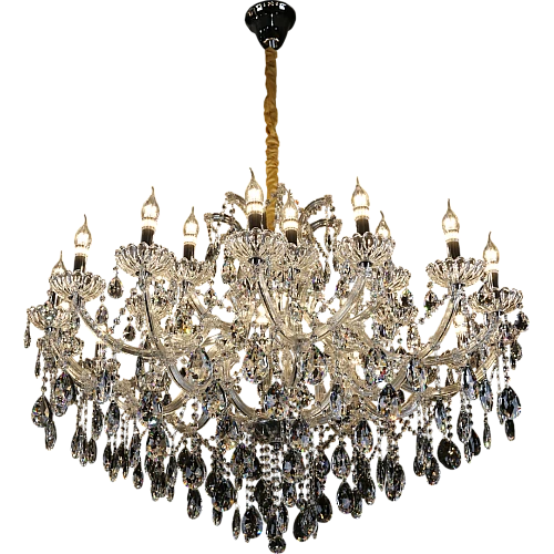 نجف شمعدان فضي الارتفاع 840 القطر1180 E14*24L