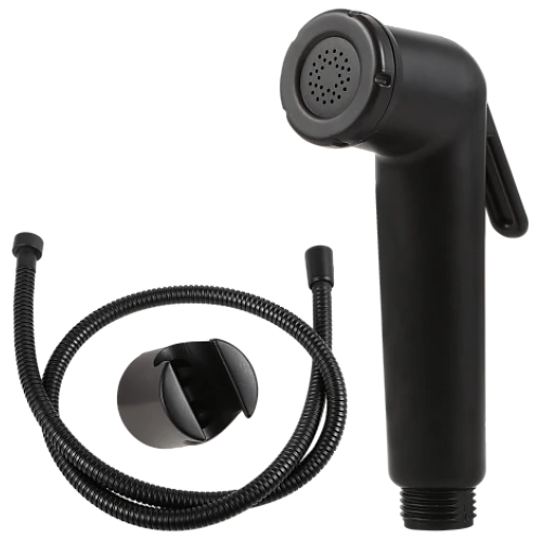 شطاف مع هوز ستيل 120 سم دائري اسود