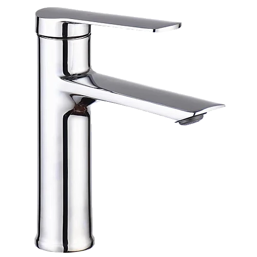 خلاط مغسلة قصير كروم مع ليات