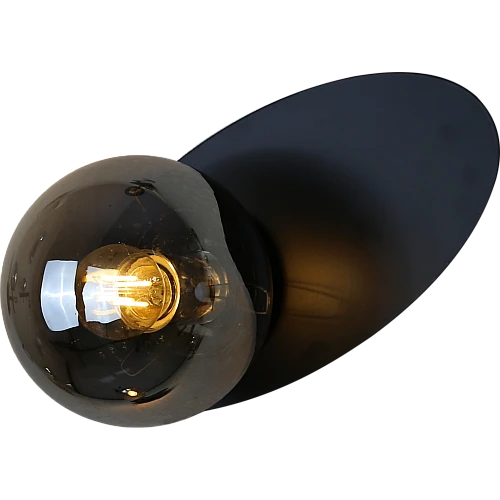  صورة منتج ابليك حائط جداري مودرن مفرد اسود E27*1L موديل WA/C5833/1BK