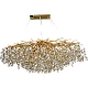 نجف مودرن قطر 120 ذهبي مع عسلي مع شفاف E14*15L سم