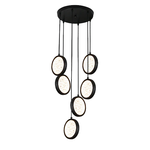 نجف مودرن اسود لون الانارة 3اضاءات 55 واط