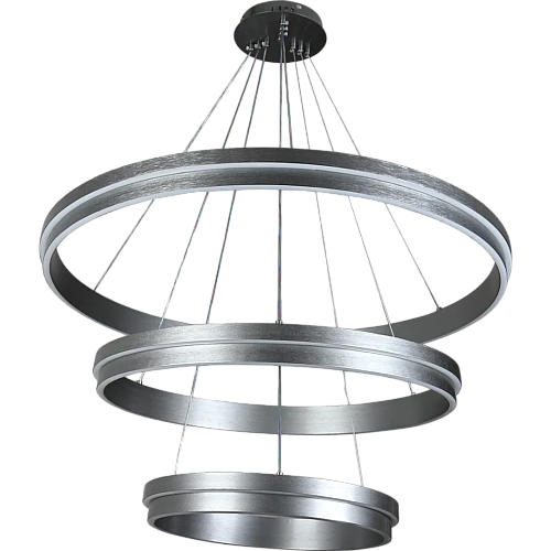 علاقي مودرن 3حلقات رمادي مع3 اضاءات 275 واط علاقي مودرن 3حلقات رمادي مع3 اضاءات 275 واط