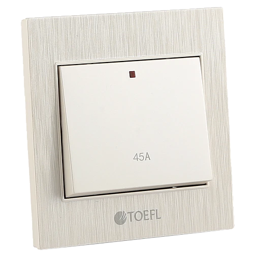 مفتاح المكيف مربع 45 امبير لون لولي فاخر توفل