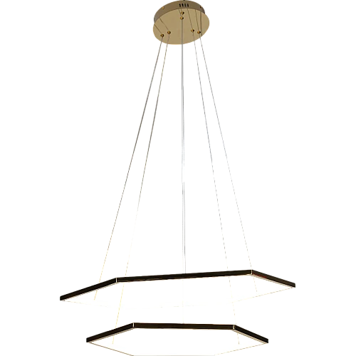 نجف مودرن ذهبي لون الانارة اصفر 75 واط مقاس 60 مع 80 سم