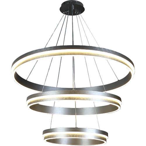 علاقي مودرن 3حلقات رمادي مع3 اضاءات 275 واط علاقي مودرن 3حلقات رمادي مع3 اضاءات 275 واط