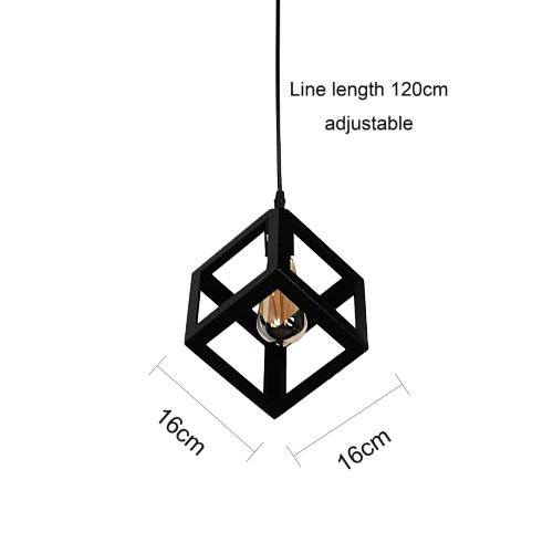  صورة منتج إنارة معلقة مفرد لون الشكل اسود تصميم عصري وفاخر موديل HA/S8641/1BK